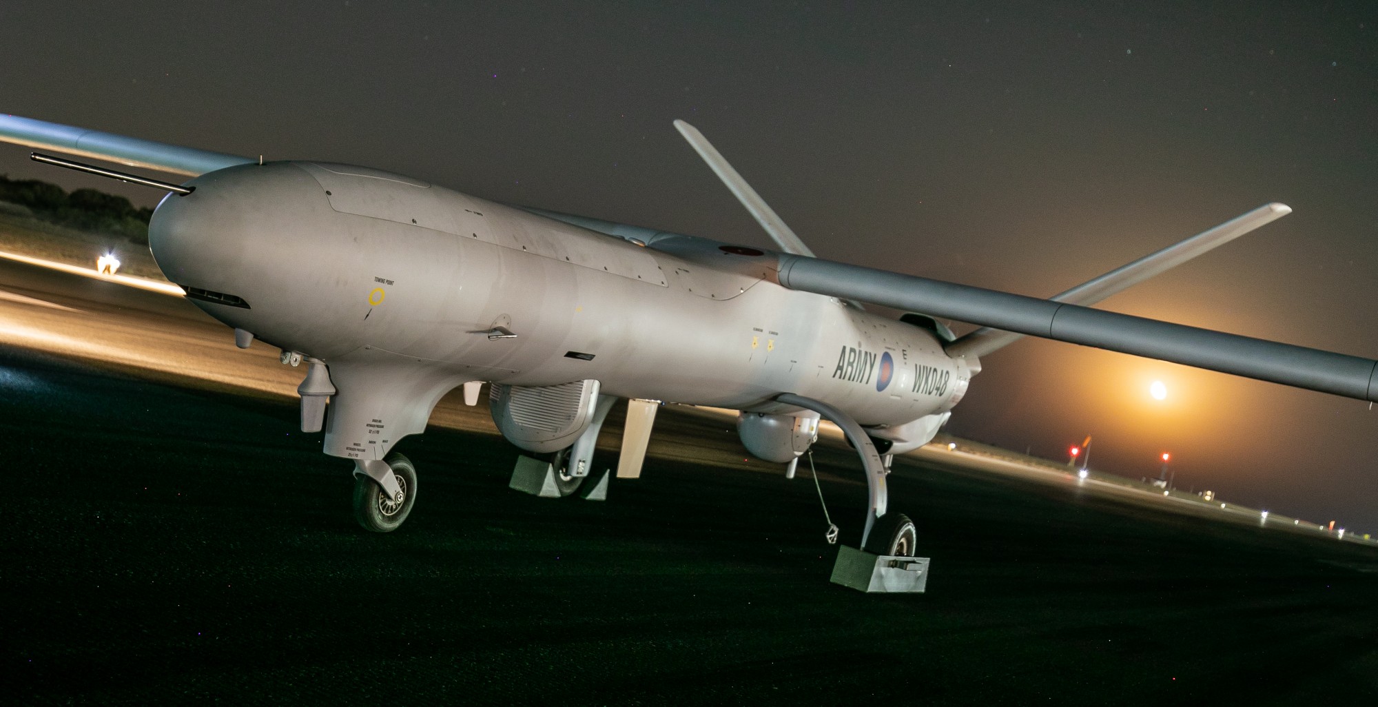 he British Army’s Watchkeeper Unmanned Aerial System being prepared and launched from RAF Akrotiri.