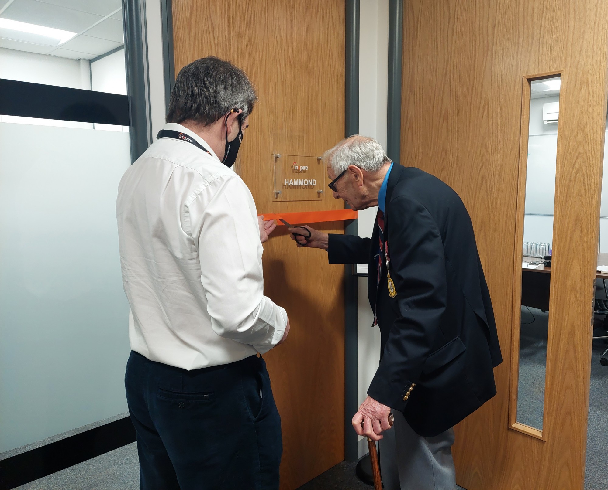 Staff from Inzpire were delighted to welcome Bert Hammond to the company's newly expanded head office in Lincoln this week.