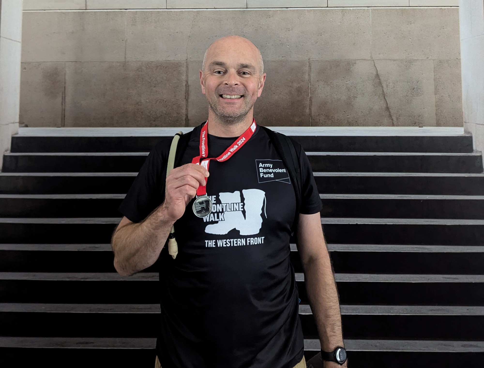 Roger Stakemire, DITG Training Development Analyst, took part in this years&rsquo; Frontline Walk&ndash; The Western Front in October, in aid of The Army Benevolent Fund.