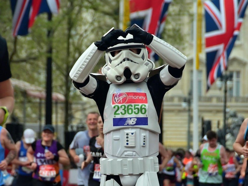 As part of our wellbeing provision at Inzpire, we arranged for Jez Allinson, aka The Running Stormtrooper, to hold sessions with our team about his journey.