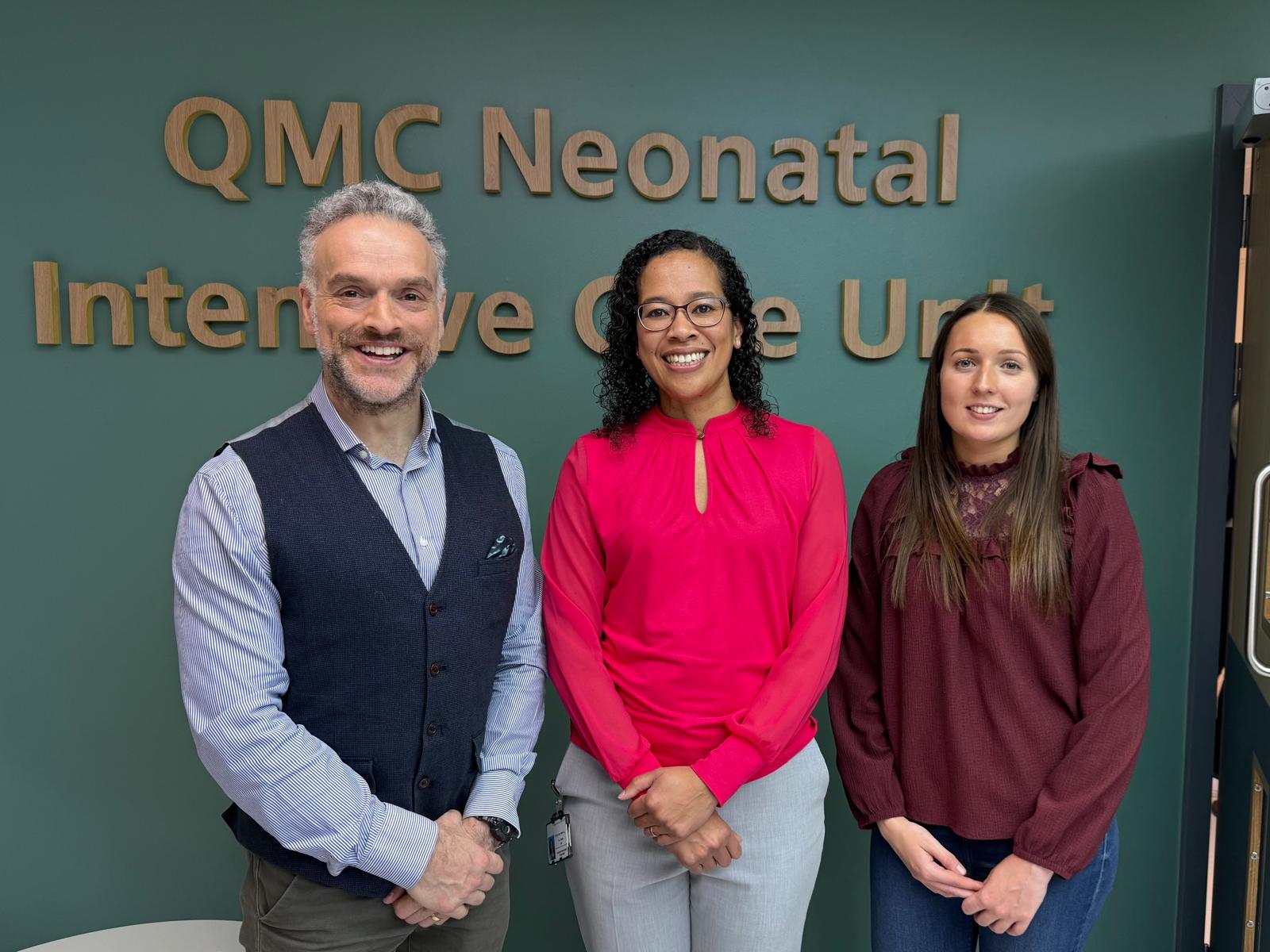 Bob Chevli, Ellie Moore and Anna Dye were honoured to attend the official opening of the remodelled Neonatal Unit at Queen&rsquo;s Medical Centre (QMC) in Nottingham on behalf of Inzpire.