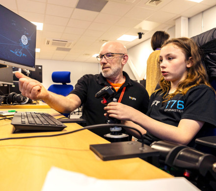 STEM activities with a young school girl