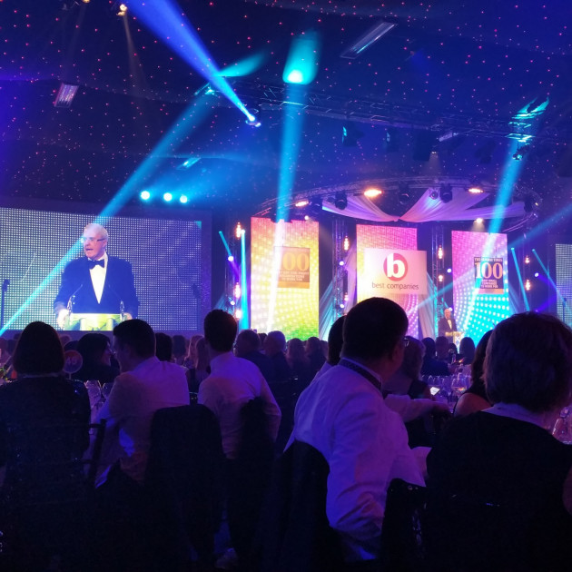 Sunday Times top 100 companies awards evening