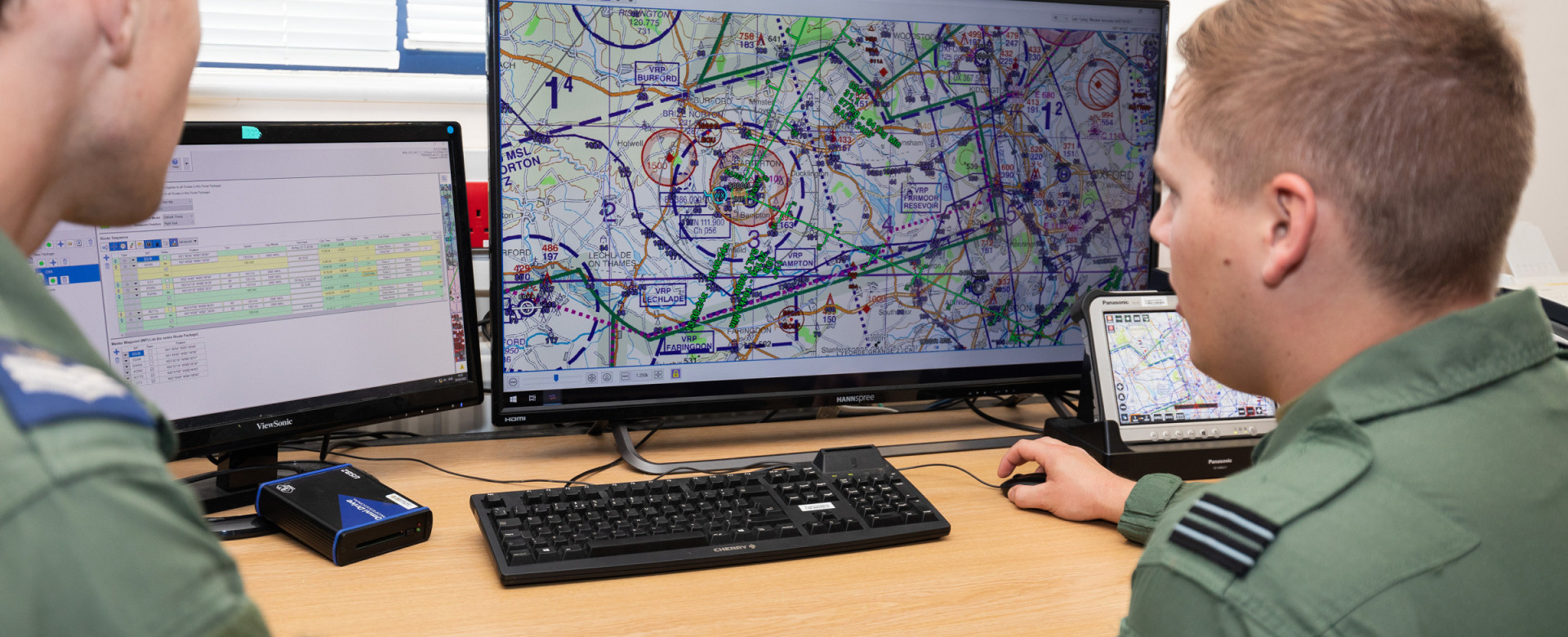 GECO mission planning system in use by military personnel