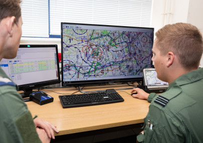 GECO mission planning system in use by military personnel