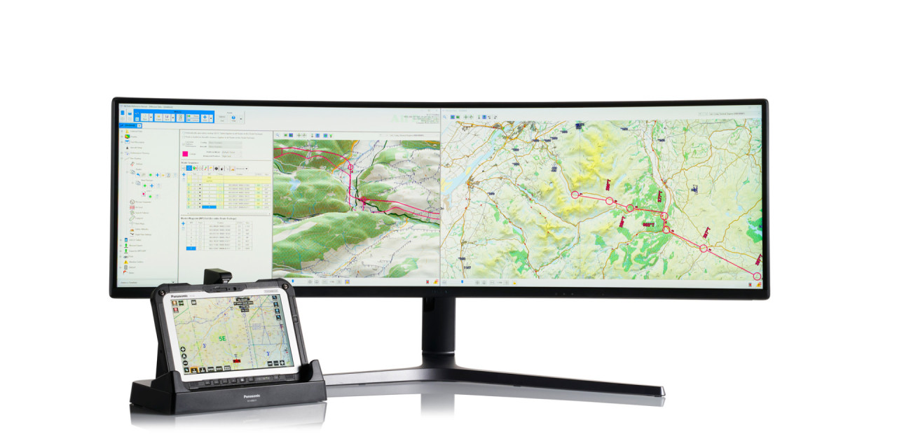 Inzpire GECO system on curved display and tablet