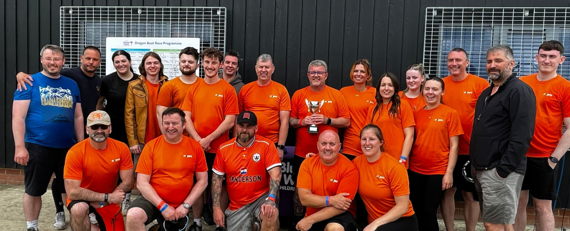 Inzpire team at Dragon Boat race