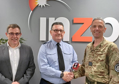 Philip Johnston-Davis from our RPAS & ISR Division receives King’s Coronation Medal to recognise five years of continuous service in the RAF Intelligence Reserves.