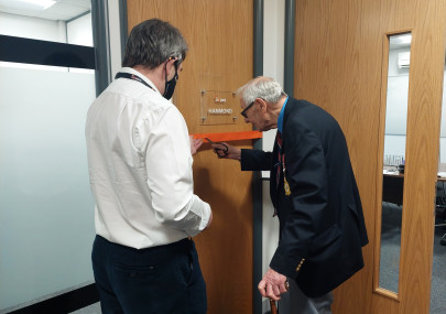 Staff from Inzpire were delighted to welcome Bert Hammond to the company's newly expanded head office in Lincoln this week.