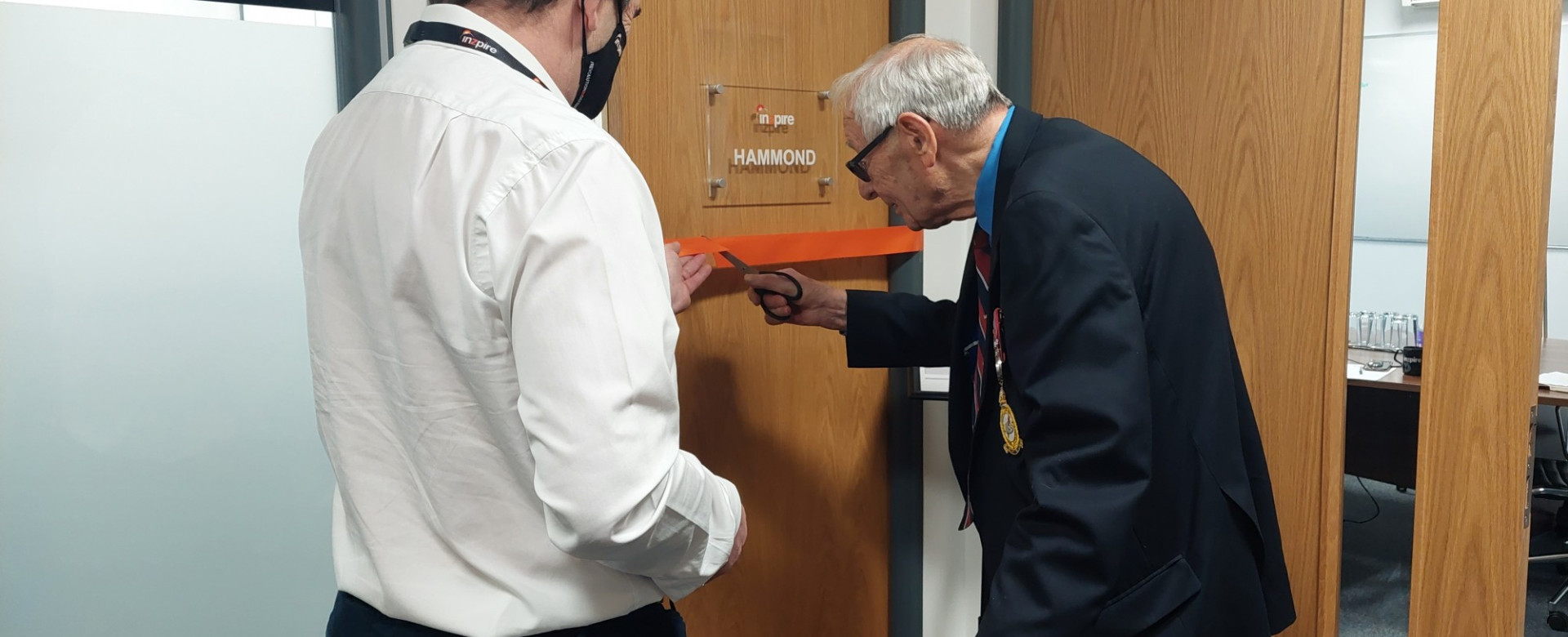 Staff from Inzpire were delighted to welcome Bert Hammond to the company's newly expanded head office in Lincoln this week.