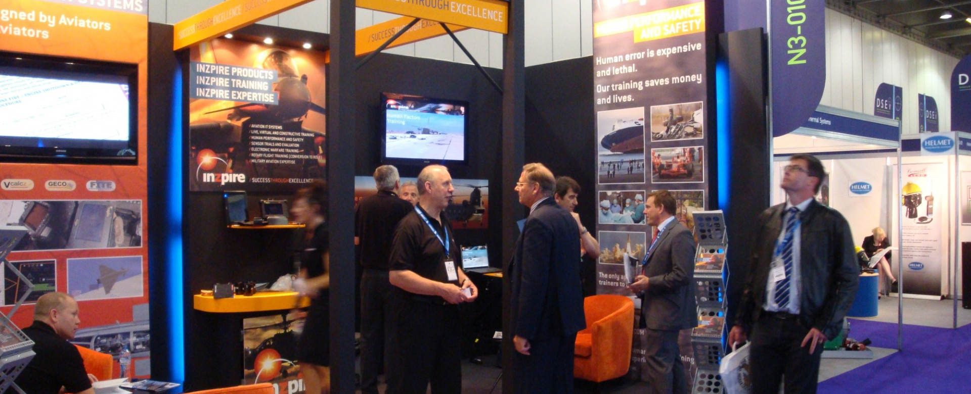 Inzpire’s first exhibition was the 2011 edition of DSEI, which took place from 13-15 September.