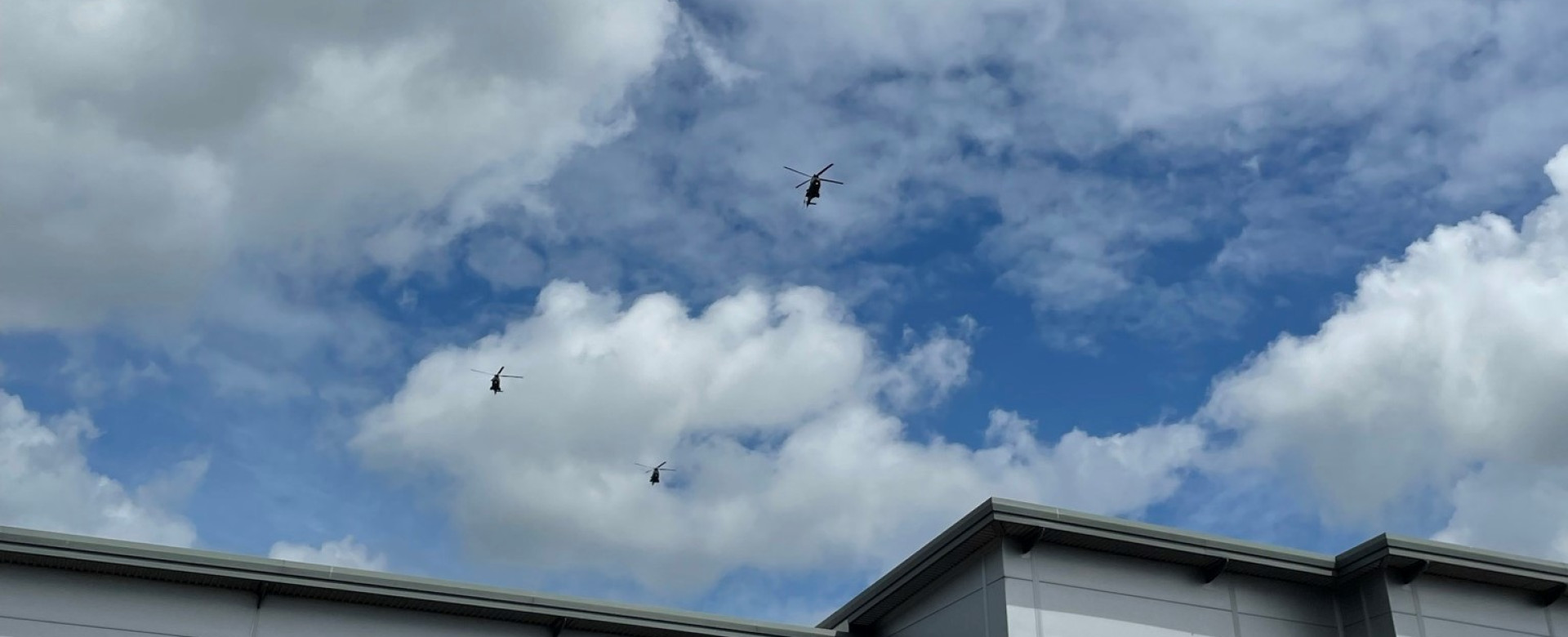 You may have been lucky enough yesterday, Wednesday 8 July to catch sight of 10 Puma helicopters flying in formation over the UK.