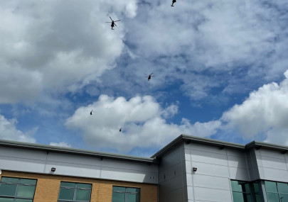 You may have been lucky enough yesterday, Wednesday 8 July to catch sight of 10 Puma helicopters flying in formation over the UK.