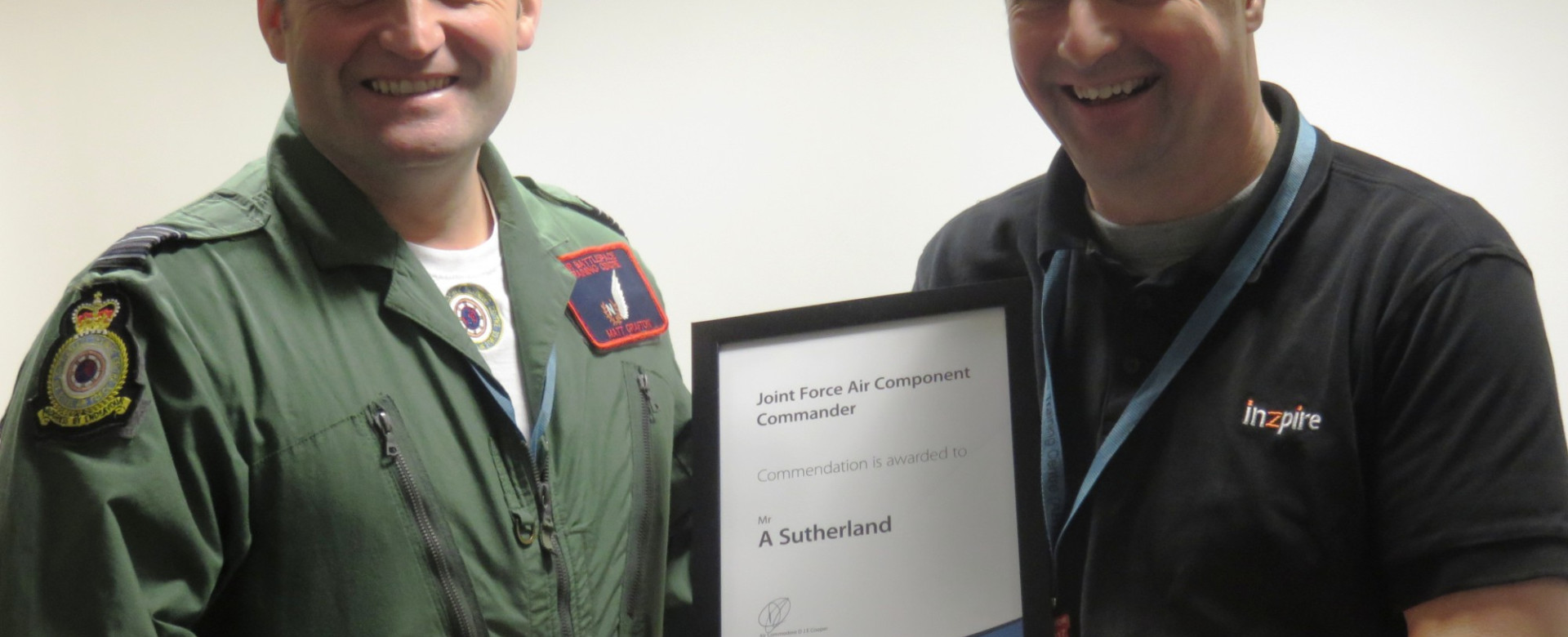 Joint Force Air Component Commander Praises Inzpire Information Manager