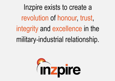 A major part of Inzpire’s business is to bring military expertise back to defence.  