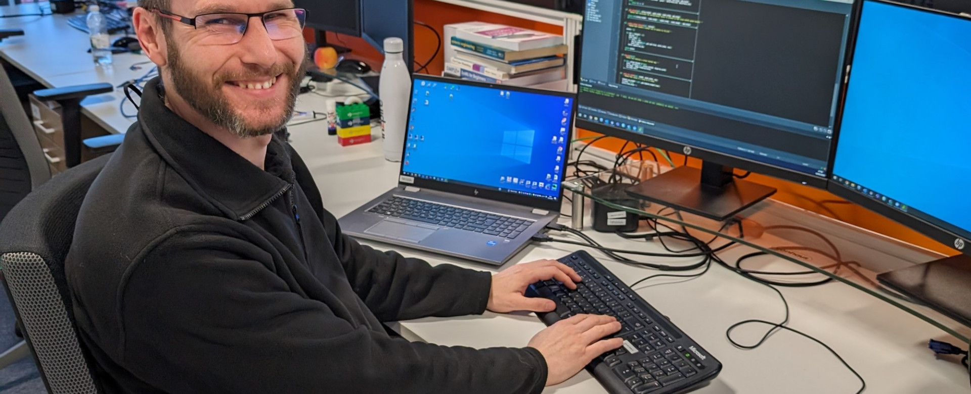 Stuart works on our GECO mission planning software. We caught up with him to find out more about his role and what it’s like to be part of our award-winning Mission Systems team.