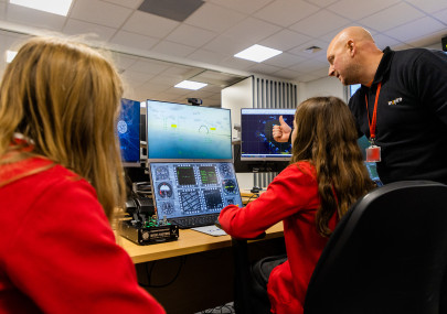 Local primary school children experience life in the aerospace industry during the International Day of Women and Girls in Science.